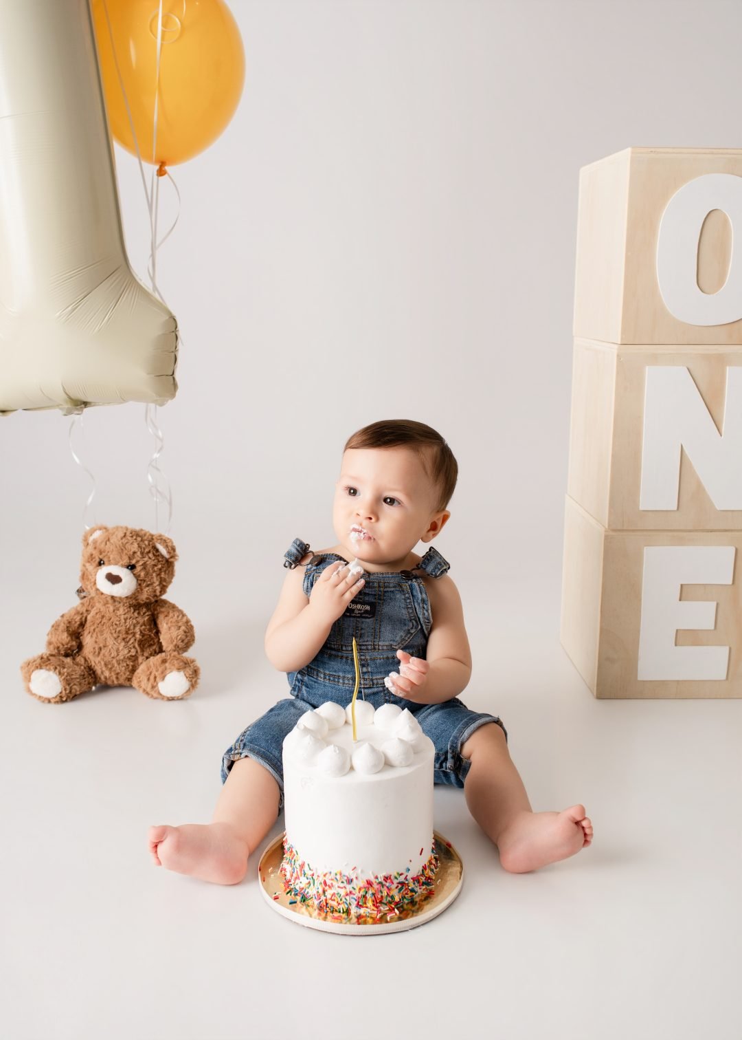 Sesión smash cake de primer cumpleaños en Culiacán, por Liz Limón Photo