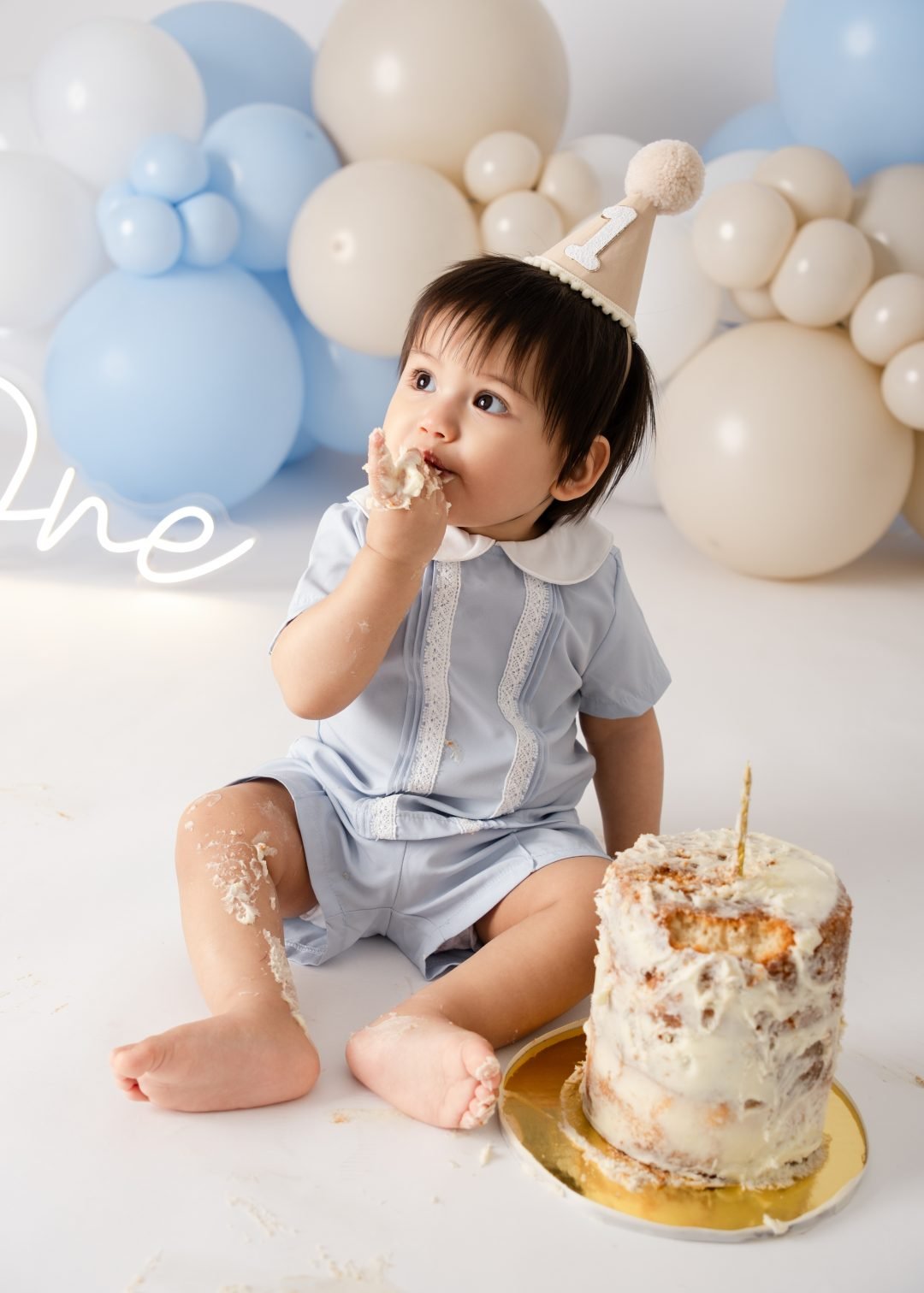 Sesión smash cake de primer cumpleaños en Culiacán, por Liz Limón Photo